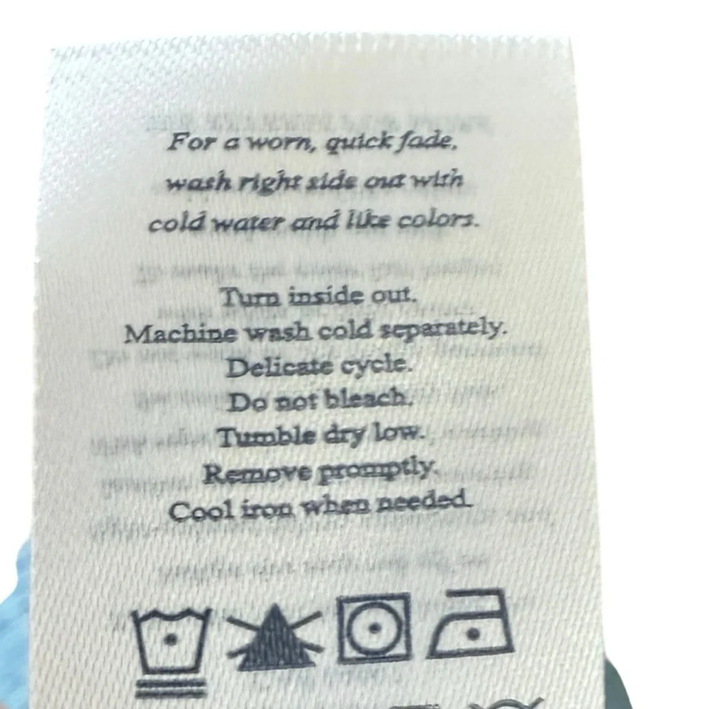 Faherty Dune Cotton Gauze Kasey Midi Dress, Light Blue Indigo, Size S, NWT - Picture 9 of 9